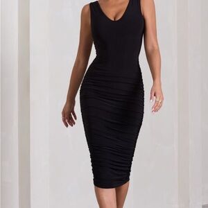 Elegant Black Sleeveless Dress